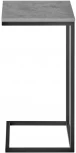 Придиванный столик Loft 35х35 Бетон Чикаго с чёрными ножками Bradex Home RF 0230