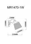 Бра MyFar Luiza MR1470-1W (220V)