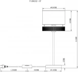 Настольная лампа Moderli Gela V10632-1T (220V, выключатель, круглые)