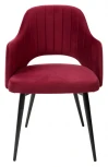 Стул M-City FANTINE-LA ВИННЫЙ #16, велюр / черный каркас