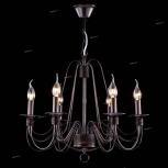 Подвесная люстра Freya Velia FR2046-PL-06-BR (220V, на цепи, подсвечник, свеча)