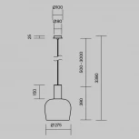 Подвесной светильник Maytoni Smart Casual MOD414PL-L7B3K (LED, 220V, на проводе)