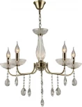 Подвесная люстра Reluce 03807-0.4-05 AB (220V, подсвечник, свеча)