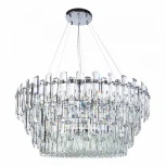 Подвесная люстра каскадная Divinare Bellatrix 3510/02 SP-18 (220V, хрусталь, на тросе)