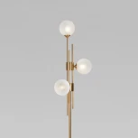 Торшер Eurosvet Volver 01383/3 латунь (220V, выключатель, шарики)