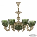 Подвесная люстра Bohemia 7120 71203P/8/210 GW P1 U Clear-Green/H-1J
