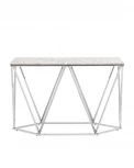 Консоль Stool Group Авалон 122*41 серый мрамор сталь серебро УТ000036335