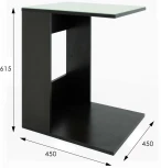 Стол журнальный BeautyStyle 3 венге/стекло беж. от фабрики Mebelik