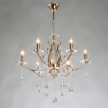 Подвесная люстра De City Свеча 683014606 (220V, хрусталь, подвески, на цепи, подсвечник, свеча)