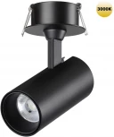 Спот встраиваемый светодиодный Novotech Selene 359224 SPOT черный IP20 LED 15W 220V 1440Лм 3000К (круглые)