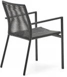 Стул уличный La Forma (ex Julia Grup) Culip (Серый/ Веревка)