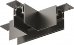 Коннектор Т-образный Gravity накладной черный (магнитный) Maytoni Technical TRA010CT-41B