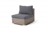 Трансформирующийся диван из искусственного ротанга, цвет соломенный 4SIS Лунго YH-C1033W-SET