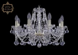 Подвесная люстра Art Classic 11.21 11.21.8.200.Gd.B (220V, хрусталь, на цепи, подсвечник, свеча)
