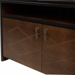 Банкетка Патриция 2 орех, к/з Ева 1, каретная стяжка Л Mebelik арт.008833