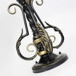 Наземный фонарь Кузнечное дело Ретро 28-001-ЧЗ (220V, ковка, под старину, IP54)