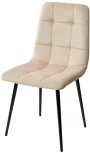 Стул ДИЛАН, цвет бежевый #H06, велюр / черный каркас