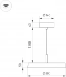 Светильник SP-ELEGANT-R300-17W Day4000 (WH, 120 deg, 230V) (Arlight, IP20 Металл) 033919(1)