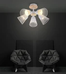 Потолочная люстра на штанге Wedo Light Mert WD3525/5C-WT-CR-WT