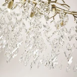 Подвесной светильник Favourite Brillo 3056-10P (220V, хрусталь, на тросе, лепестки, листья, ветки)