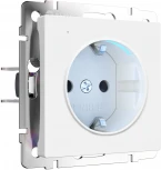 Розетка с подсветкой (белый матовый) Werkel W1171461 (a062405)