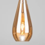 Подвесной светильник Eurosvet Ilario 50202/1 янтарный (220V, на проводе, круглые)