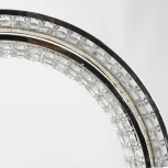 Подвесная люстра Lussole Napa LSP-7267 (LED, 220V, хрусталь, на тросе, круглые)