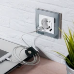 Рамка на 1 пост Favorit (серый,стекло) Werkel W0011115 (a050965)