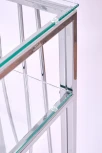 Консольный стол AllConsoles 1122-CS clear серебряный