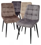 Стул CHIC PK6015-02 (VBP202) античный темно-серый, велюр