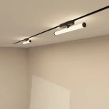 Трековый светильник однофазный 220V Denkirs Strom DK6448-BK (LED)