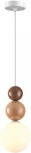 Подвесной светильник Lumion Bonbones 6558/1 белый/белый, коричневый, кремовый/металл/металл, стекло G9 1*20W 220V (на проводе, шарики)