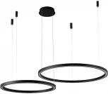 Подвесной светильник FORTUNA SP123W LED D600+800 BLACK Crystal Lux