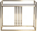 Консольный стол Garda Decor 47ED-182KONS-ZOL (Золото/Белый)