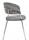 Стул Turin серый вельвет с хромированными ножками Bradex Home FR 0860