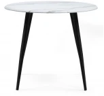 Деревянный стол Notta Абилин 90х76 мрамор белый / черный матовый 517037
