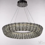 Подвесная люстра светодиодная APL LED Sicilia SH502.0.60.R.Ni.4000.Clear.731 (220V, хрусталь, на тросе, круглые)