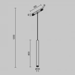 Трековый светильник магнитный 5W 48V Zigbee Maytoni Focus LED TR226-4-5WTW-M-DSZ-B (круглые)
