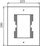 Уличный настенный светильник Oasis Light INOX 77818