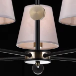 Потолочная люстра на штанге ILLUMICO IL0394-5CSQ-24 BK AB CASTOR (220V)