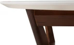 Стол R-Home Нарвик д.960 Белый Темный орех