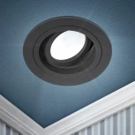 Встраиваемый точечный светильник ЭРА KL84 BK (12V, круглые)