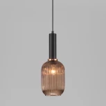 Подвесной светильник Eurosvet Bravo 50181/1 янтарь (220V, на проводе, круглые)