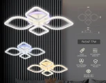 Потолочная люстра Ambrella Acrylica FA5147 (регулировка яркости, LED, 220V, пульт управления, цветы)