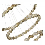 Подвесной светильник ST Luce Diamanta SL6009.203.03 Хром/Прозрачный, Янтарный LED 1*75W 3000K (220V, на тросе)