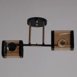 Потолочная люстра на штанге Reluce 09063-3.3-02 BK+FG (220V)