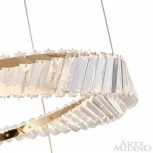Подвесной светильник ярусный Arte Milano Venezia 318311/D600-D400 GD (регулировка яркости, LED, 220V, хрусталь, пульт управления, на тросе)