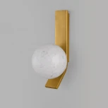 Бра Eurosvet Luxor со стеклянным плафоном 40019/1 латунь