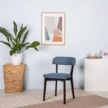 Стул R-Home Франк Сканди Блю Арт Венге