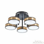 Потолочная люстра на штанге Arte Milano 271040/5R BK/GD (LED, 220V, круглые)